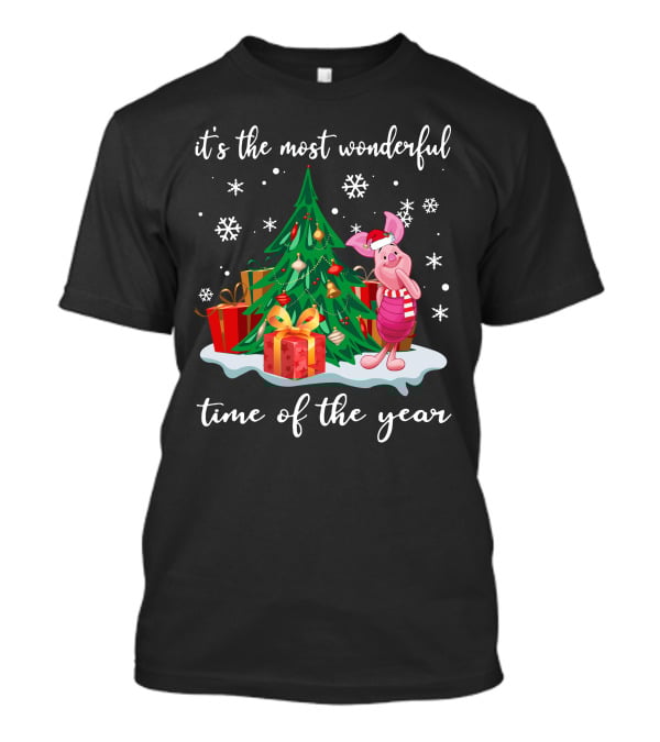 It's The Most Wonderful Time Of The Year Piglet Christmas Tree Gifts T-Shirt