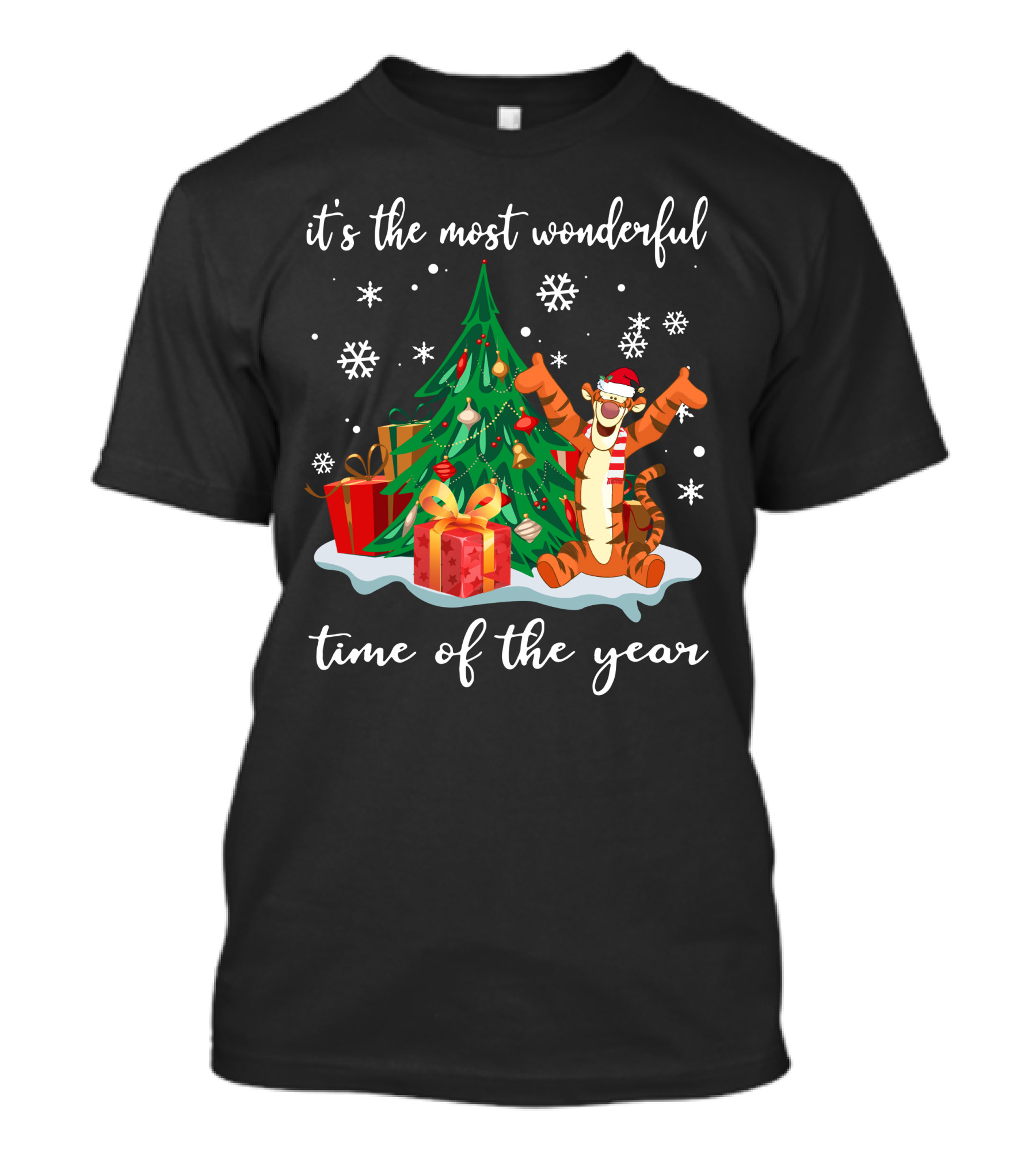 It's The Most Wonderful Time Of The Year Tigger Christmas Tree Celebration T-Shirt
