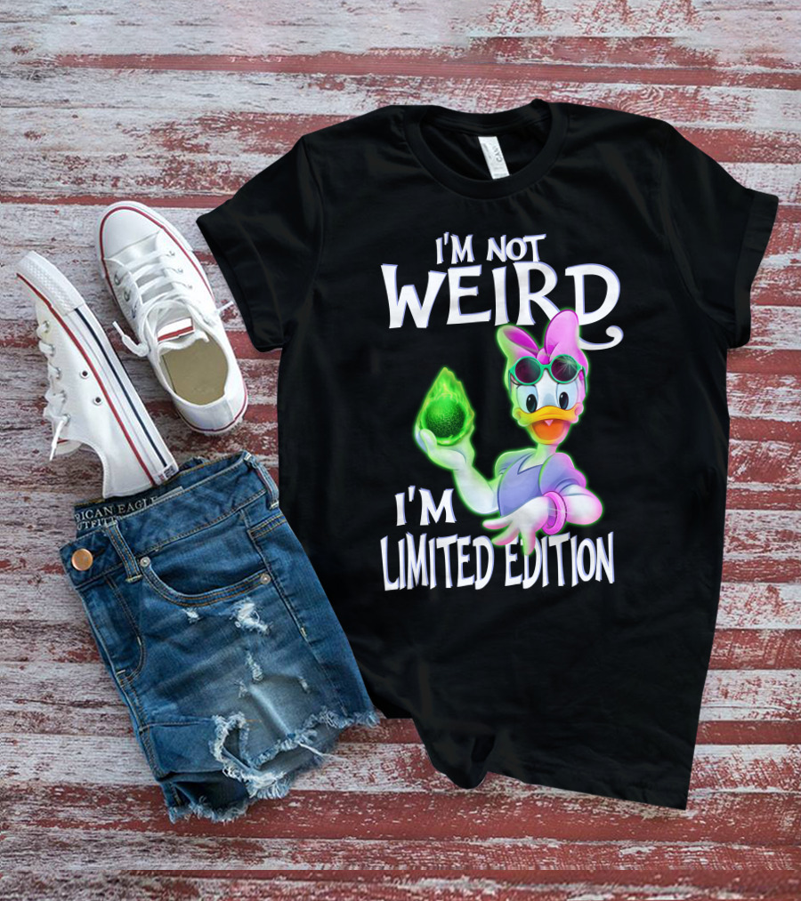 I'm Not Weird I'm Daisy Duck With Green Energy Sphere T-Shirt