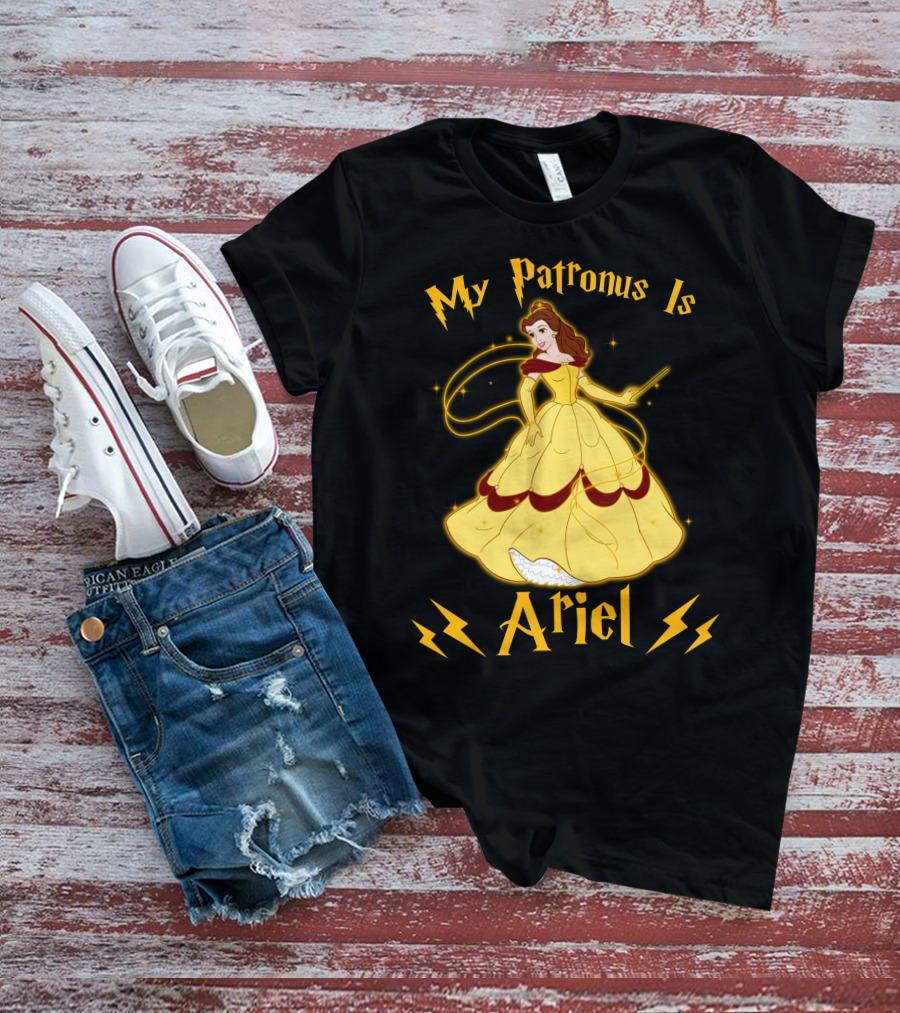 My Patronus Is Ariel Belle Disney Princesses Crossover T-Shirt