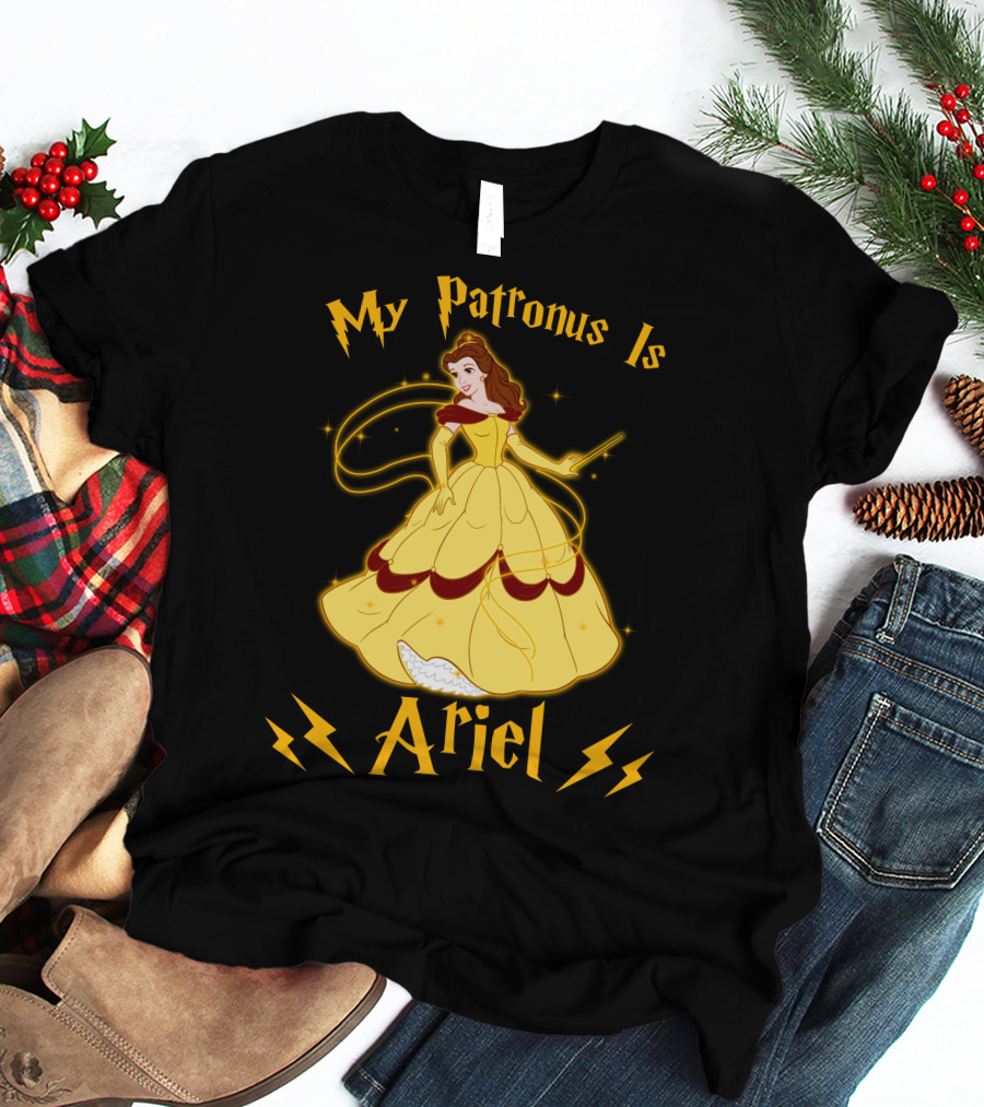 My Patronus Is Ariel Belle Disney Princesses Crossover T-Shirt