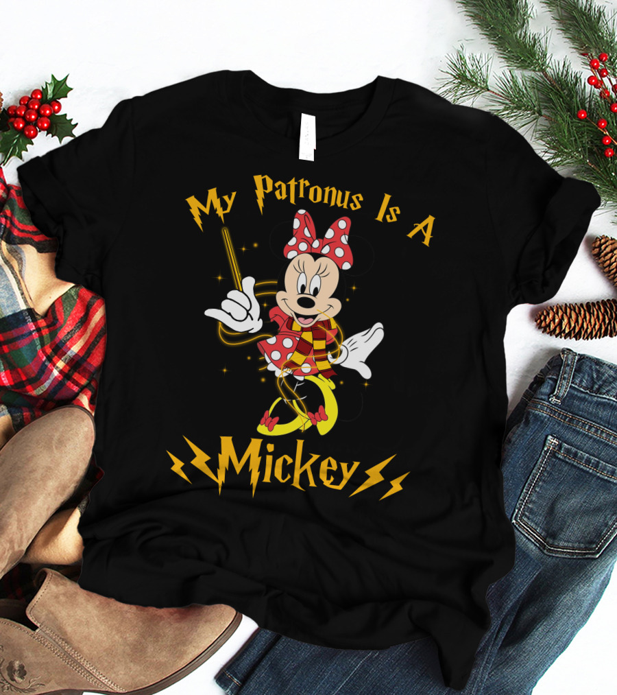 My Patronus Is A Mickey Minnie Magic Wand T-Shirt