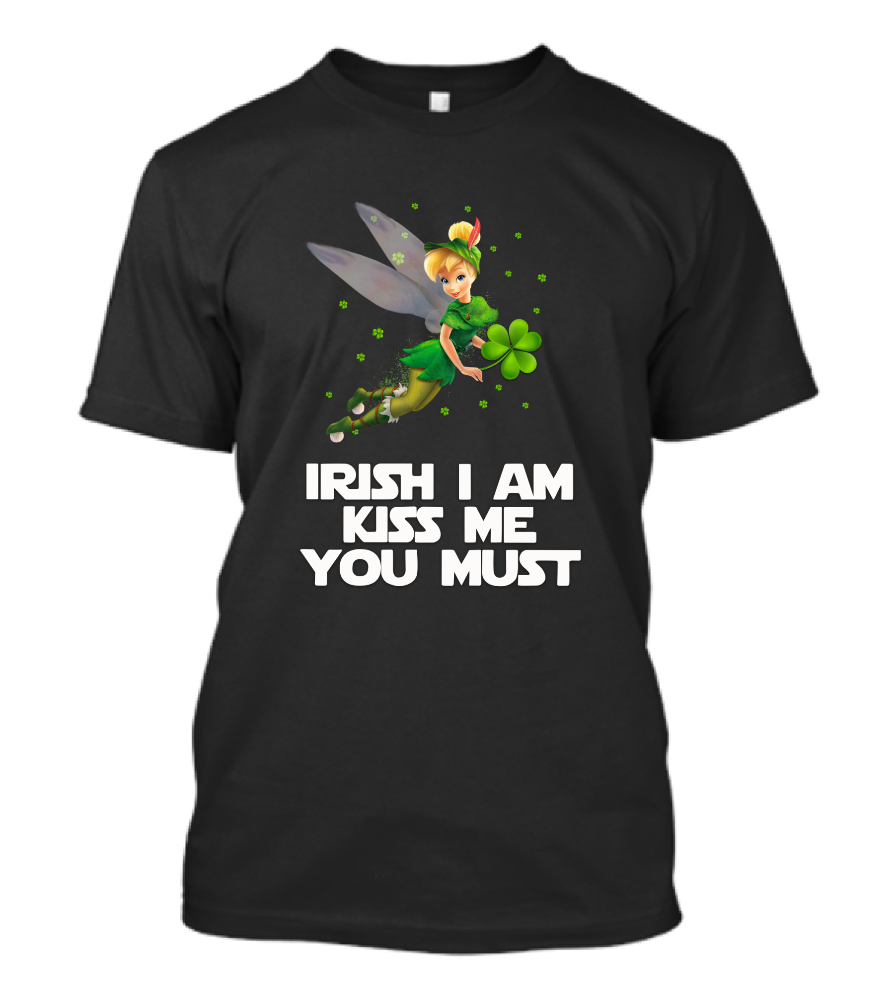 Irish Tinker Bell Kiss Me You Must T-Shirt
