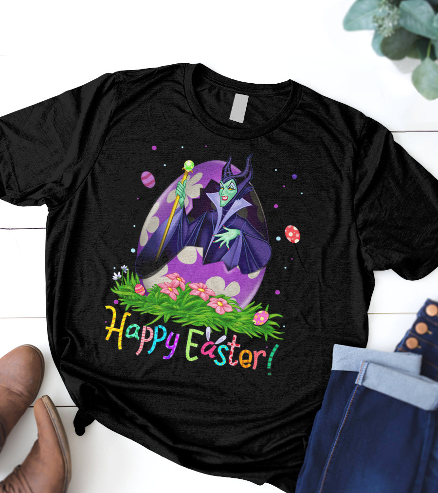 Maleficent Happy Easter Magic Egg Hunt Celebration T-Shirt