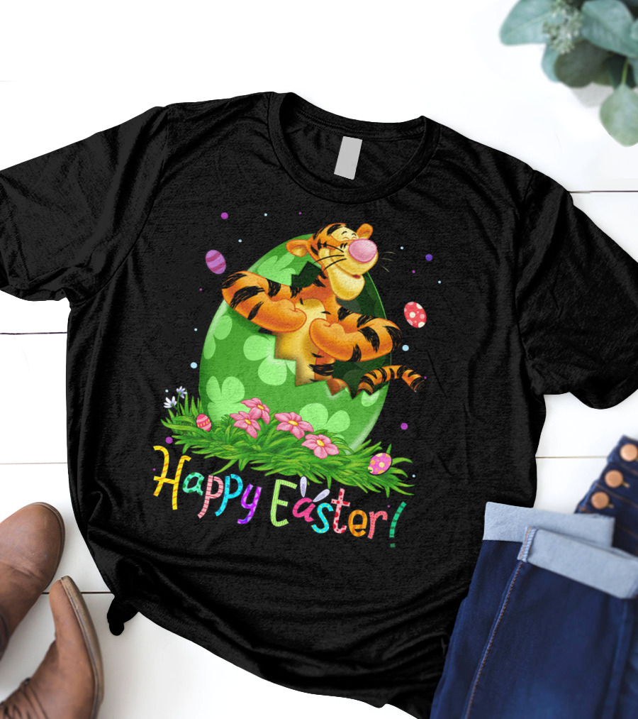 Tigger Happy Easter Egg Hunt Celebration T-Shirt