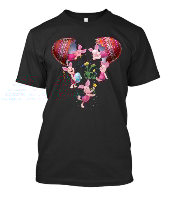 Mickey Mouse Easter Egg Piglet Party T-Shirt