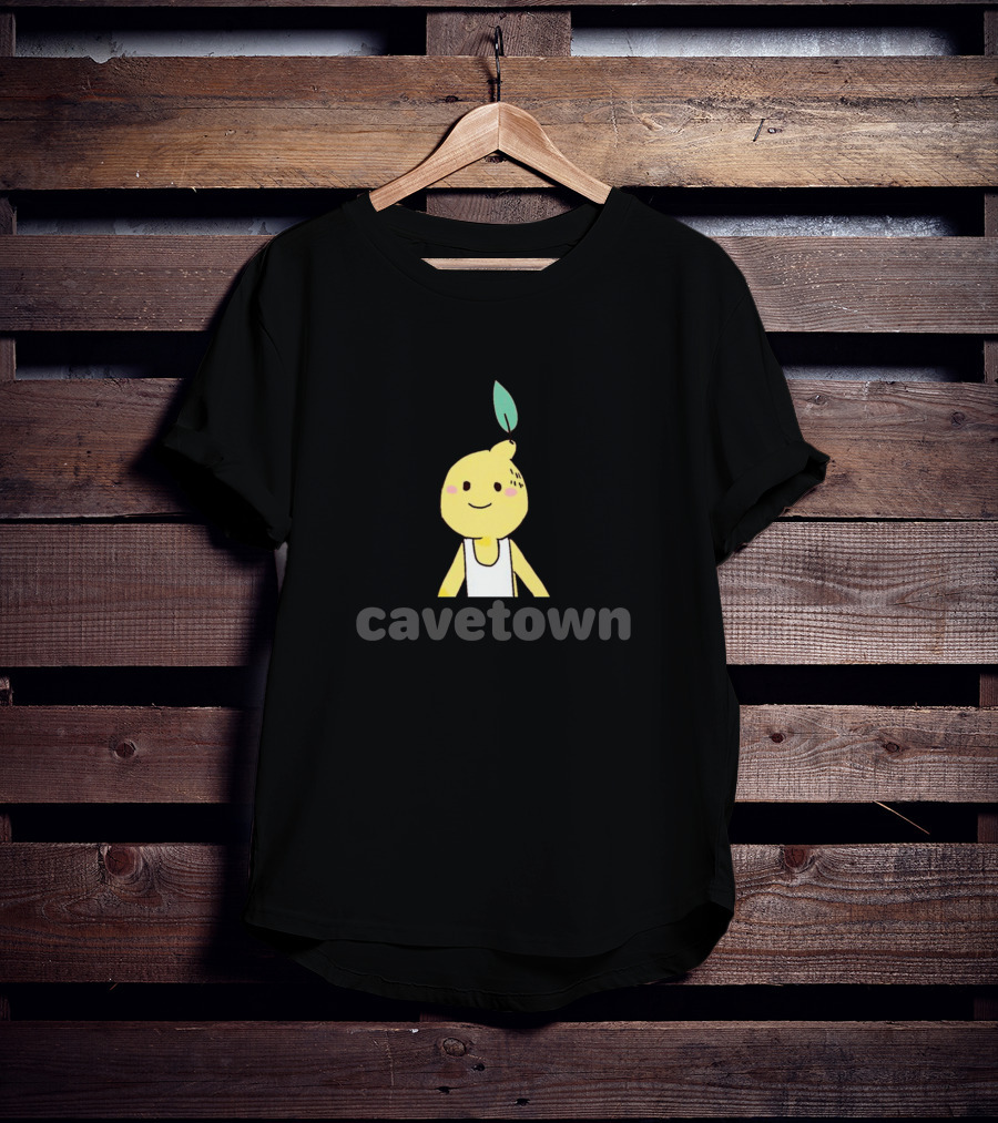 Cavetown Lemon Boy Character With Leaf And White T-Shirt