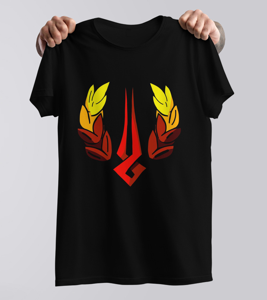 Hades Zagreus Icon With Red Laurel Symbols T-Shirt