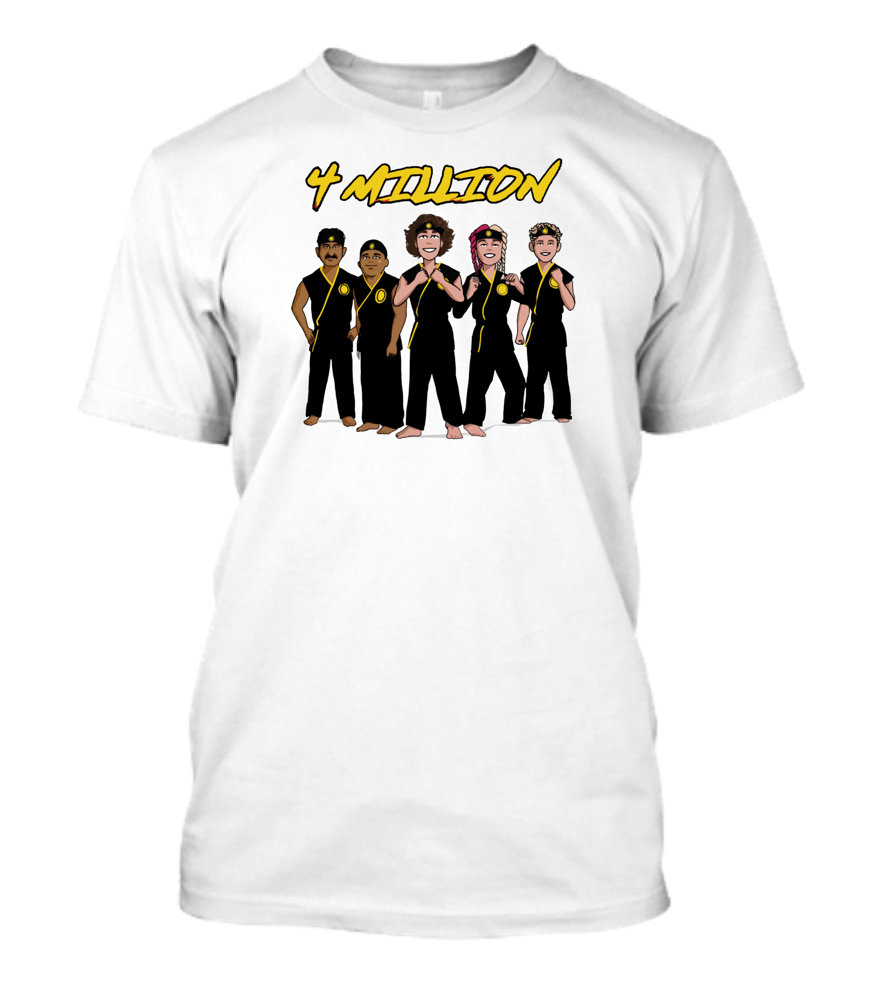 4 Million Karate Squad Celebrating Subscribers T-Shirt