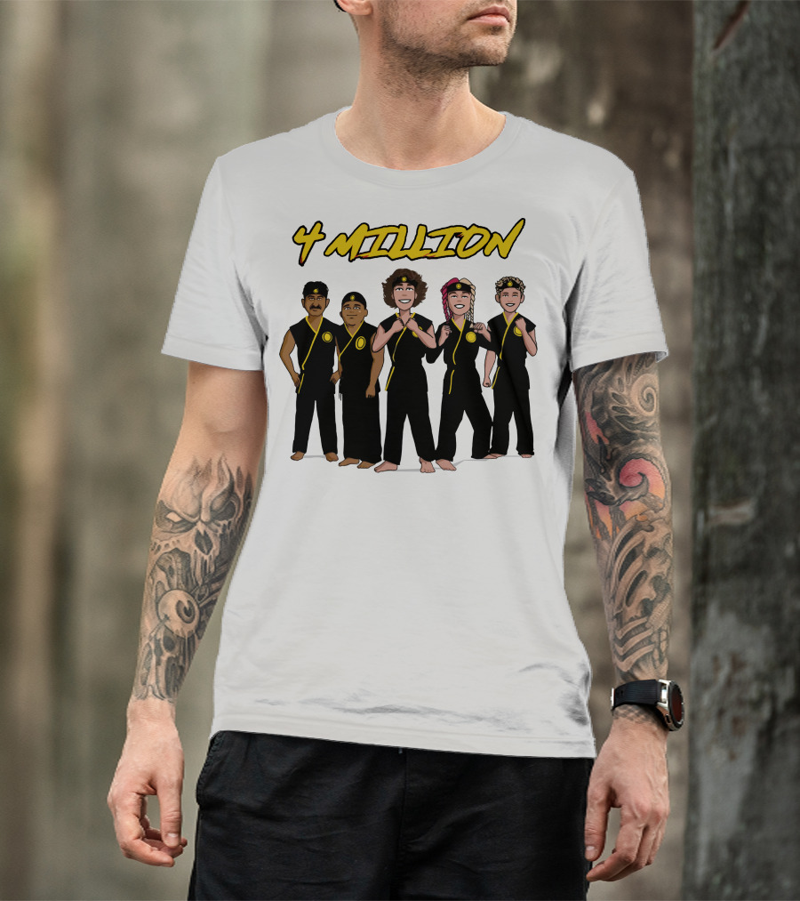 4 Million Karate Squad Celebrating Subscribers T-Shirt