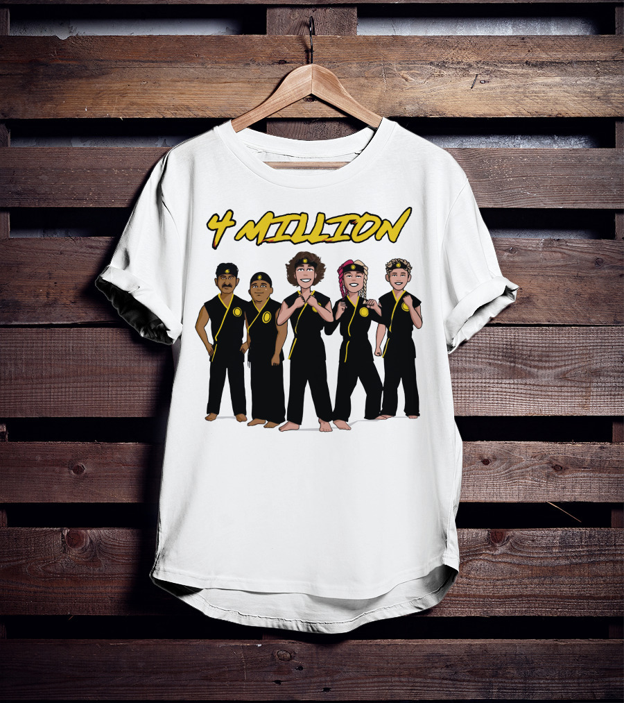 4 Million Karate Squad Celebrating Subscribers T-Shirt