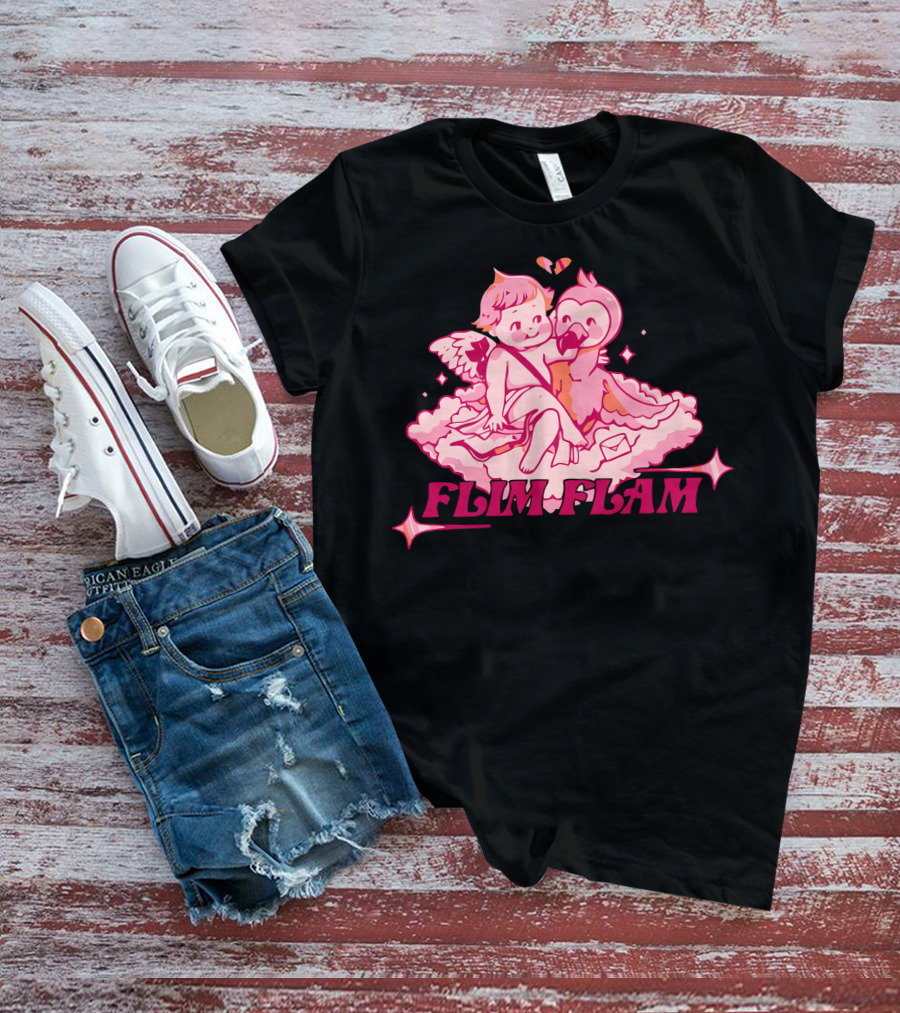 FLIM FLAM CUPID FLAMINGO T-Shirt