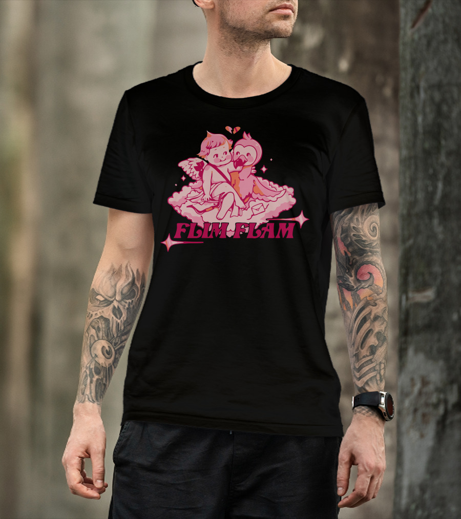FLIM FLAM CUPID FLAMINGO T-Shirt