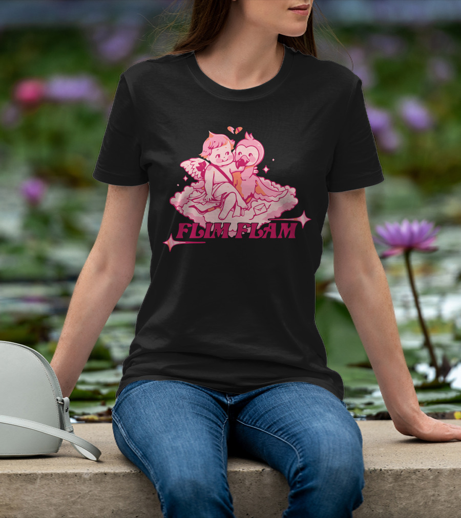 FLIM FLAM CUPID FLAMINGO T-Shirt