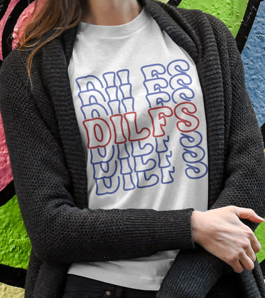 DILFS Stacked Retro Text T-Shirt