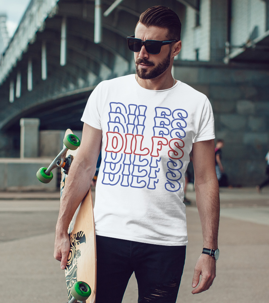 DILFS Stacked Retro Text T-Shirt