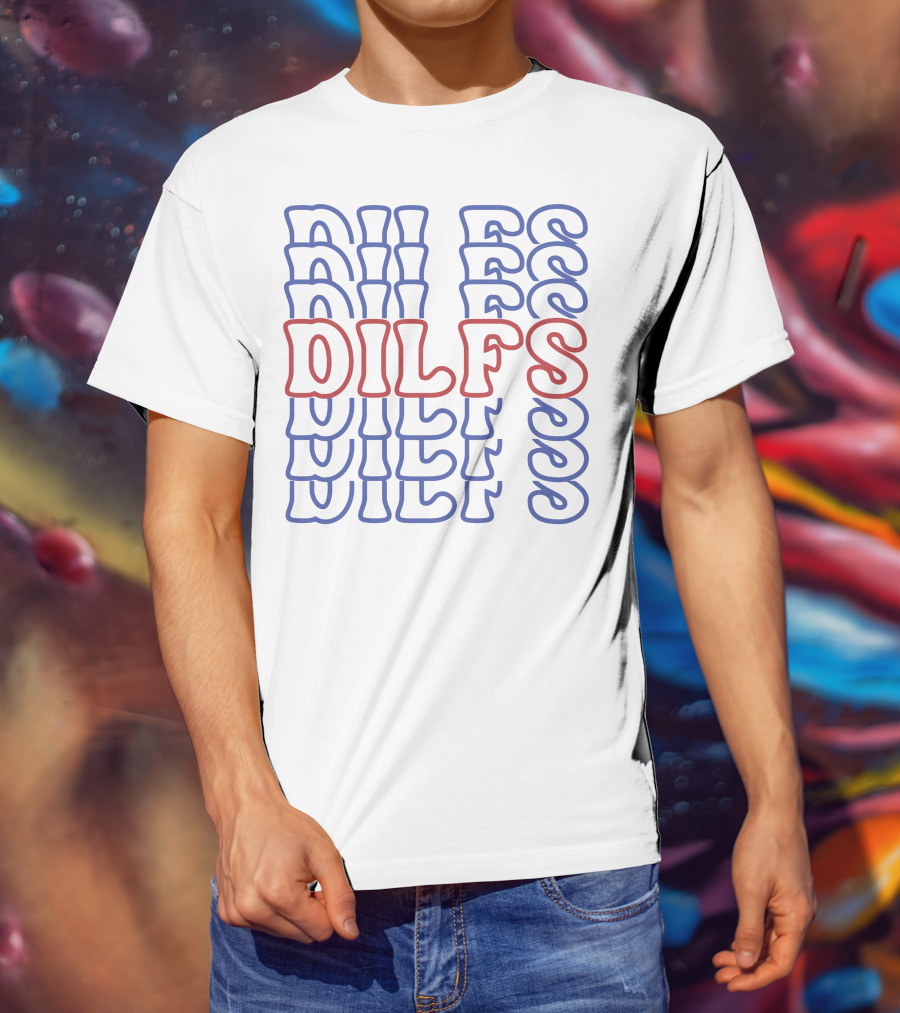 DILFS Stacked Retro Text T-Shirt