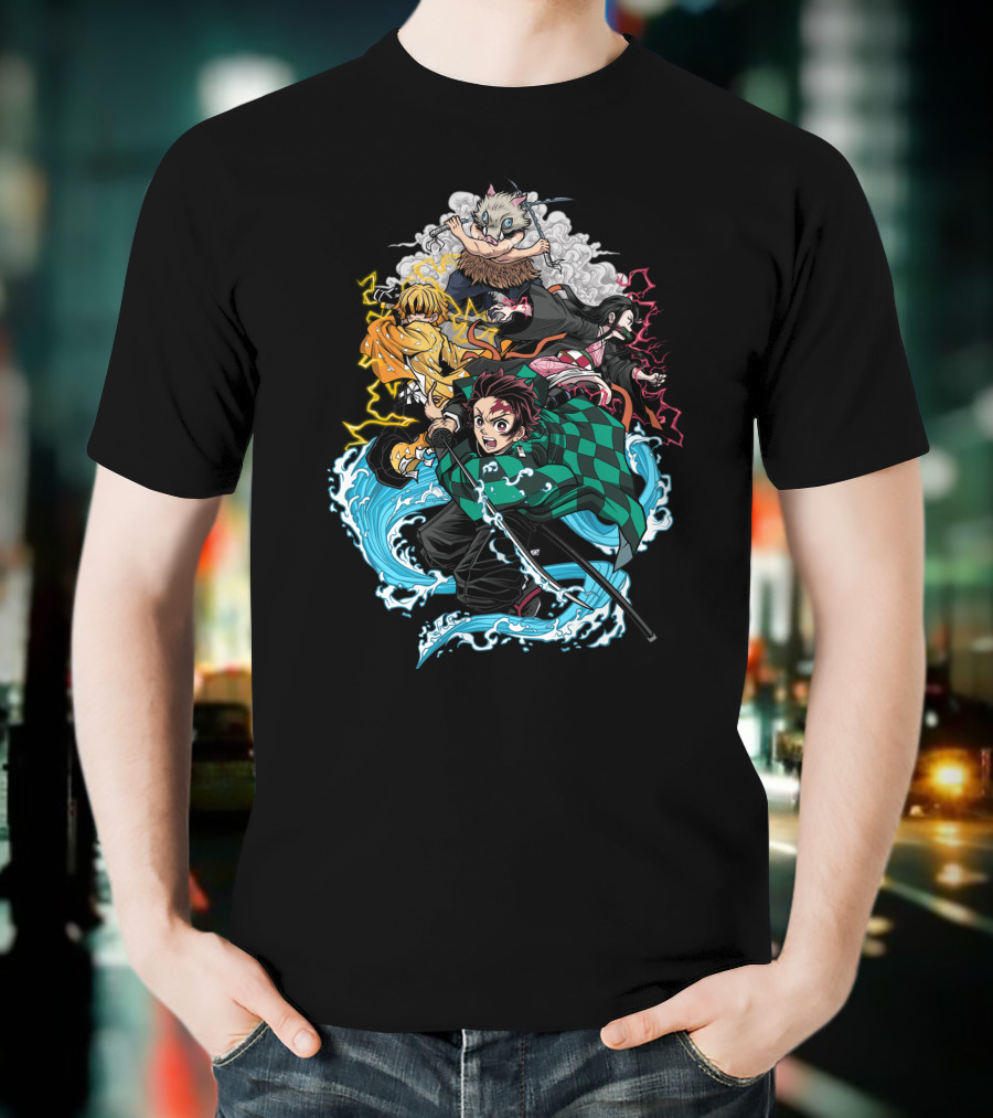 Demon Slayer Classic Characters Action T-Shirt