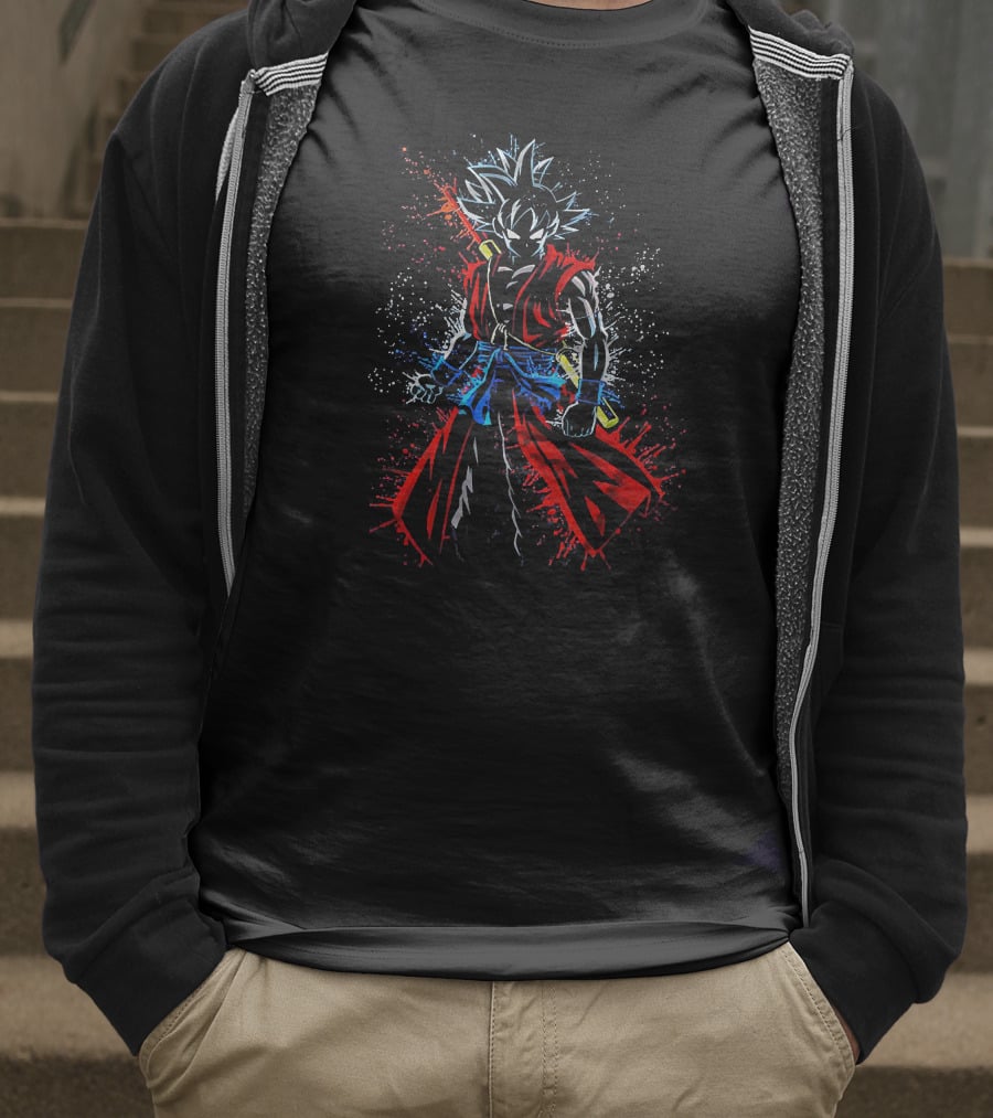 Goku Super Saiyan Warrior Art From Dragonball Series T-Shirt