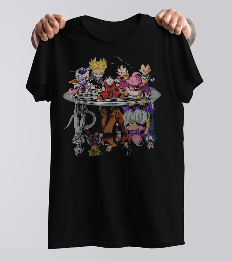 Goku Super Dragonball Characters Reflection Frieza Majin Vegeta 1589213 T-Shirt