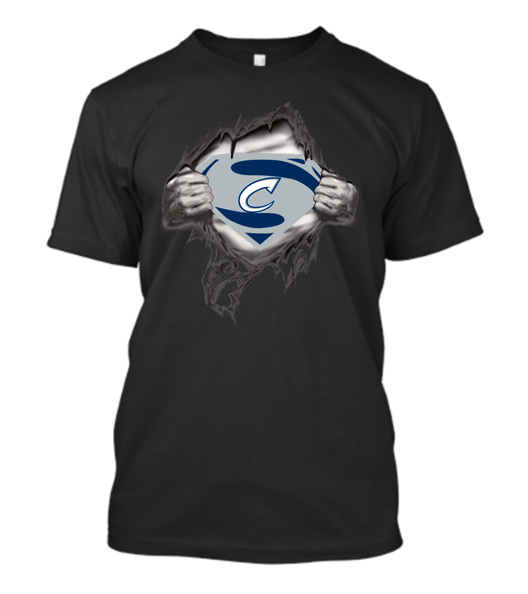 Columbus Clippers Superman Shield Emblem T-Shirt