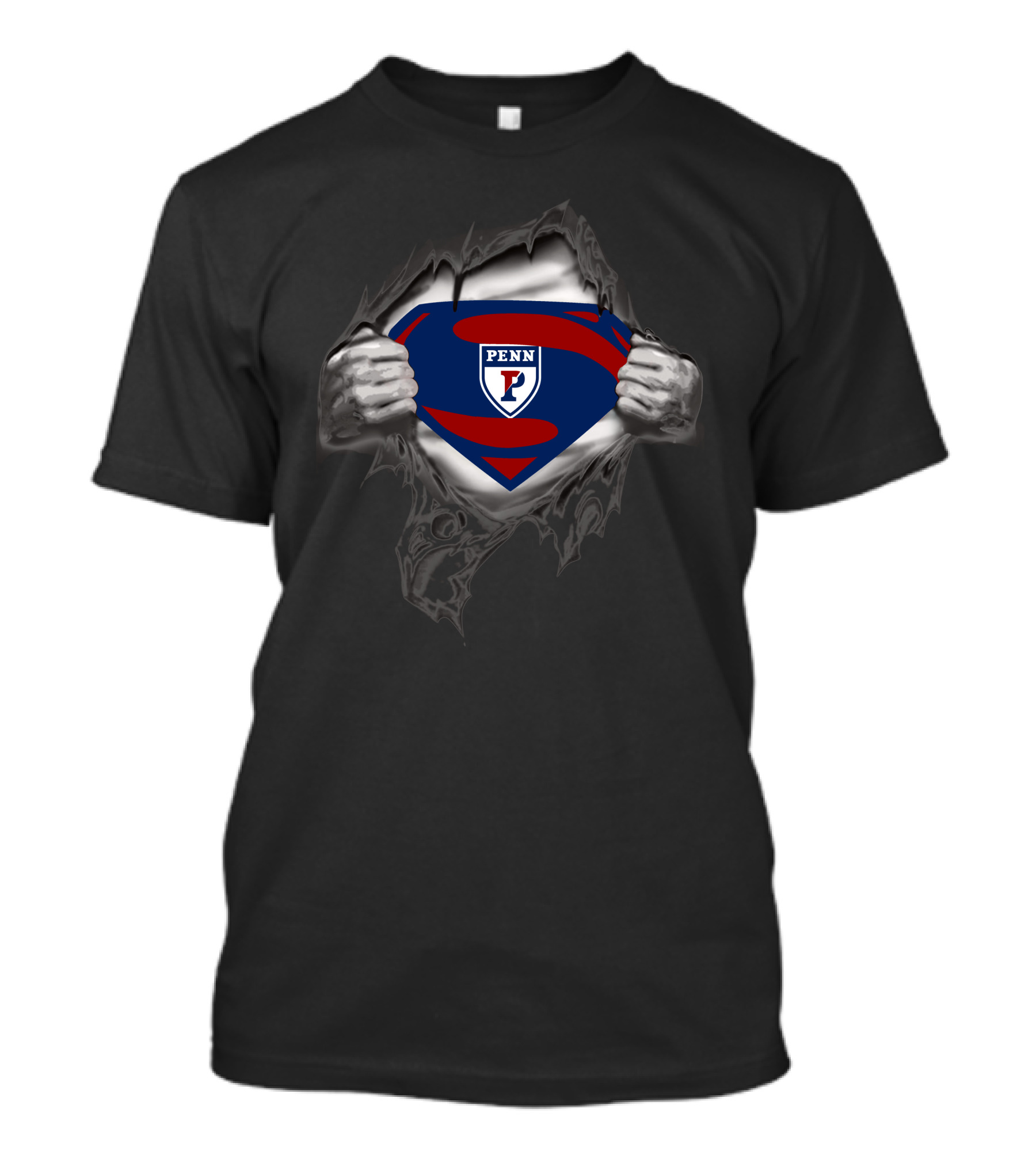 Penn Superman Logo Shield Tear T-Shirt