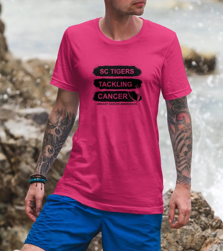 SC Tigers Tackling Cancer Breast Cancer Awareness T-Shirt