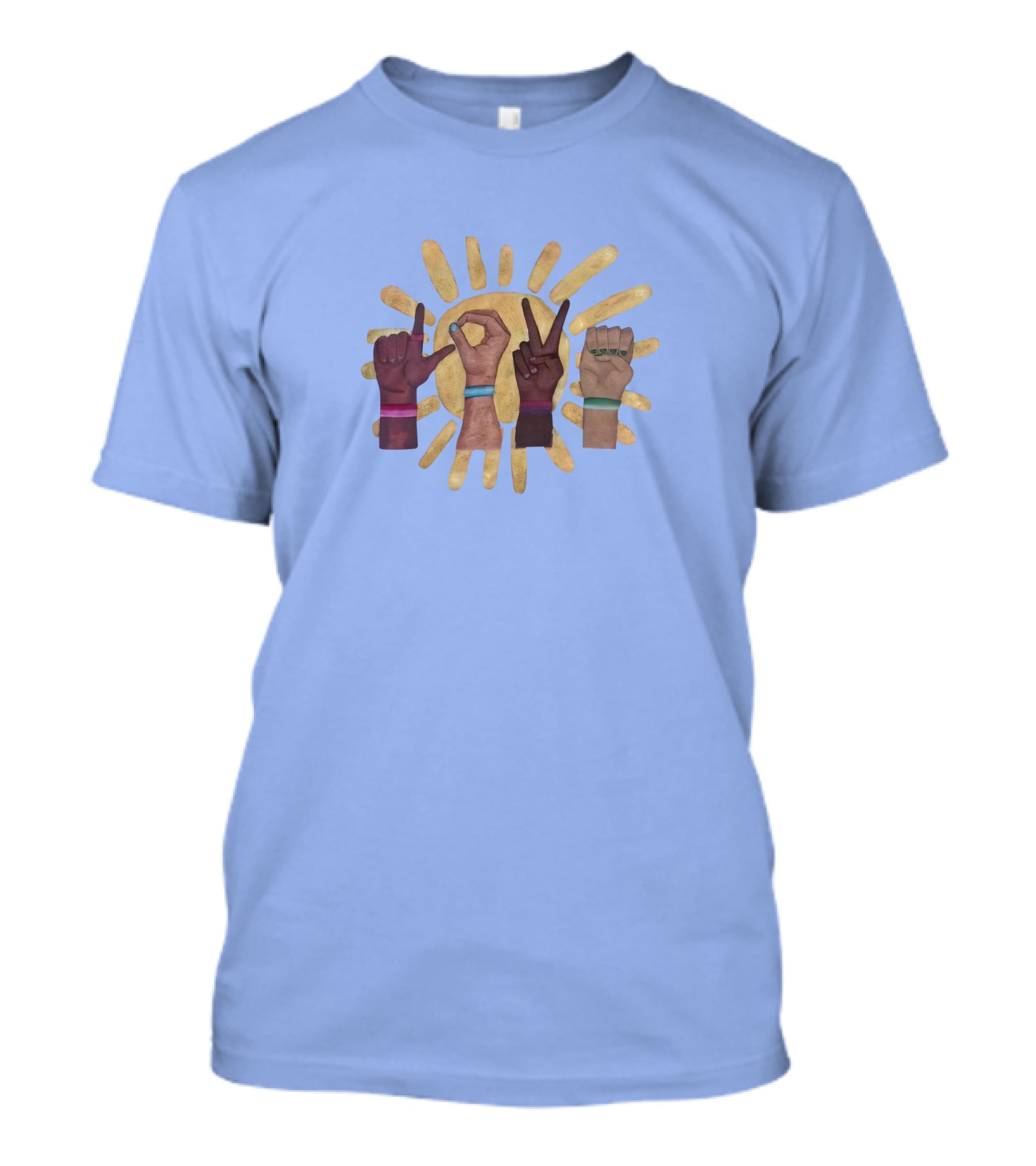 Cardinal Glennon Thankful Threads Sunburst Hand Signs T-Shirt