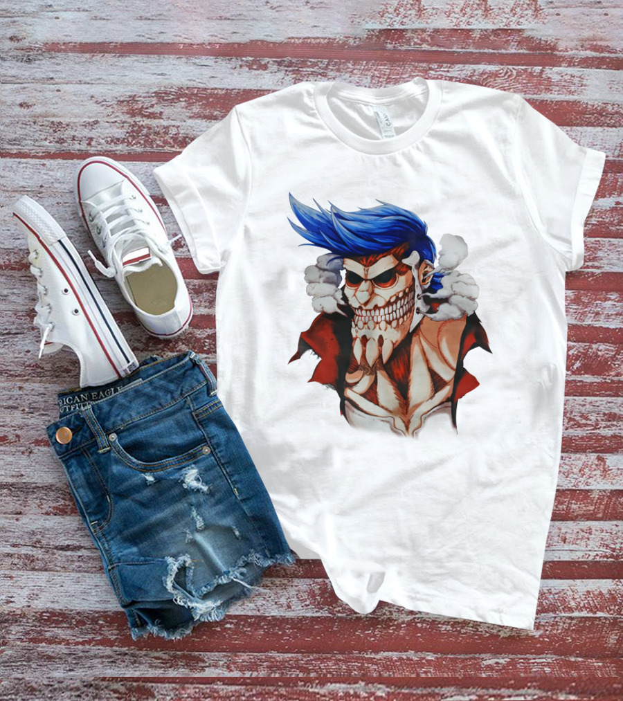 One Piece Franky Titan Transformation Crossover T-Shirt