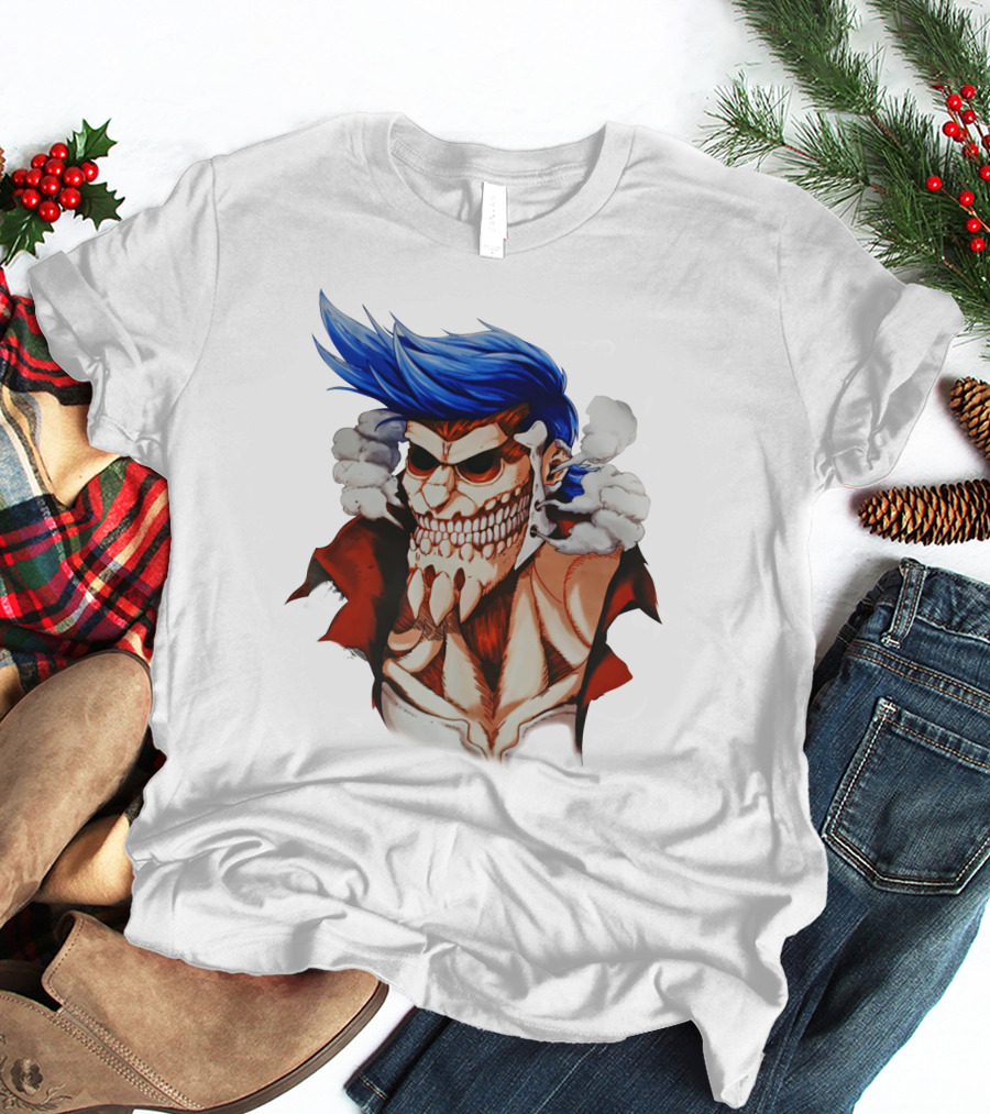 One Piece Franky Titan Transformation Crossover T-Shirt