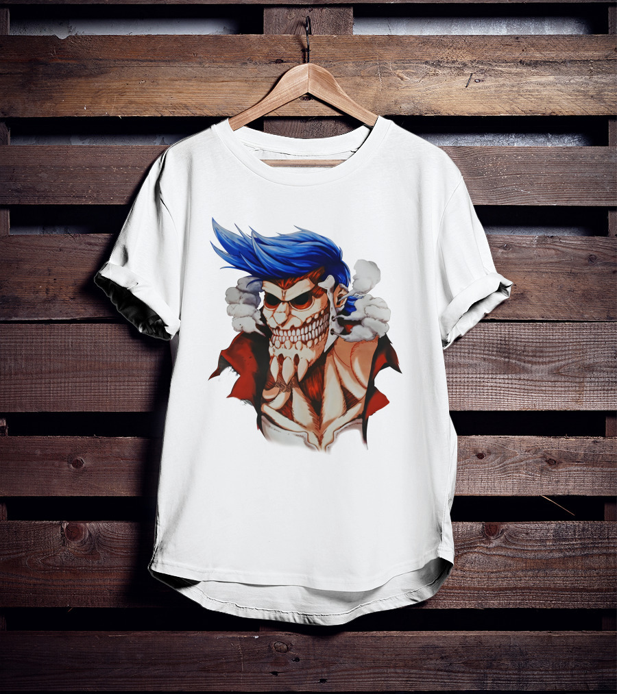 One Piece Franky Titan Transformation Crossover T-Shirt