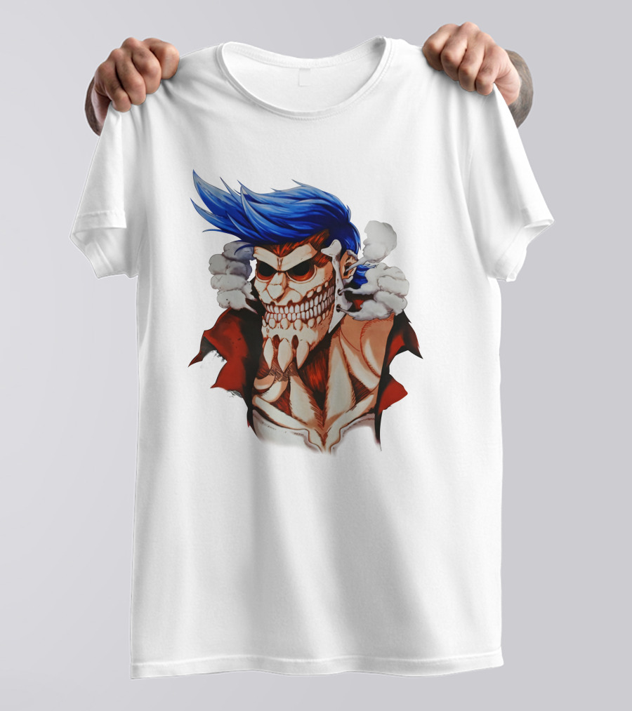 One Piece Franky Titan Transformation Crossover T-Shirt