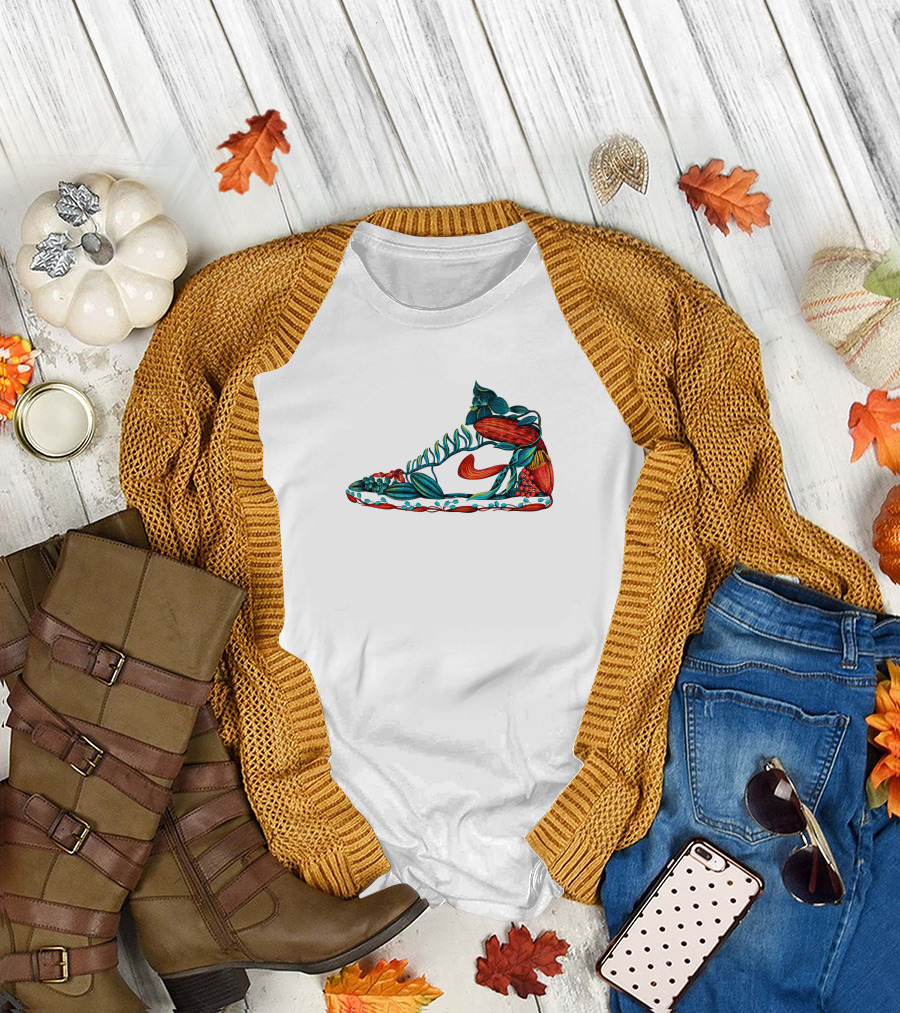 Raxenne Maniquiz Philippine Botanical Air Jordans T-Shirt