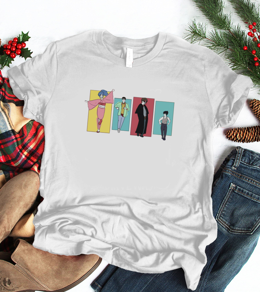 Yu Yu Hakusho Characters Colorful Panels T-Shirt