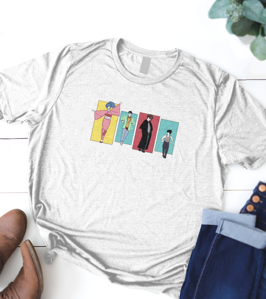 Yu Yu Hakusho Characters Colorful Panels T-Shirt