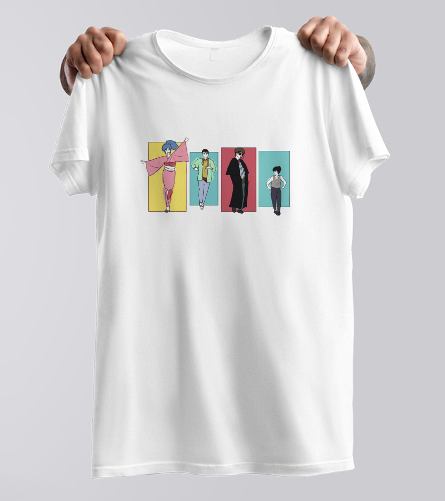 Yu Yu Hakusho Characters Colorful Panels T-Shirt