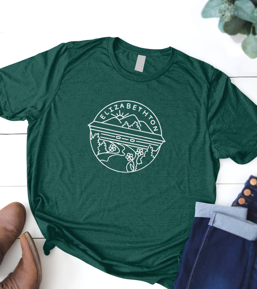 Elizabethton Scenic Mountain Landscape Raleigh Influence T-Shirt