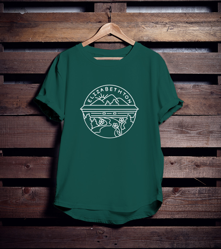 Elizabethton Scenic Mountain Landscape Raleigh Influence T-Shirt
