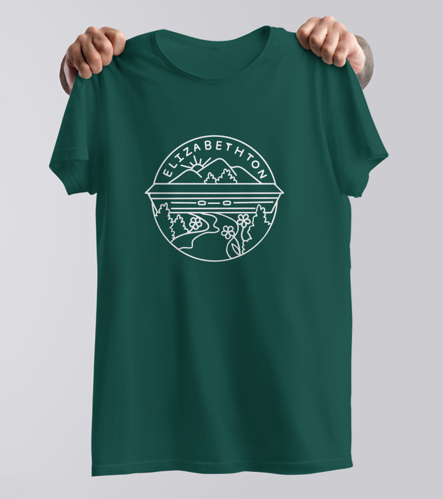 Elizabethton Scenic Mountain Landscape Raleigh Influence T-Shirt