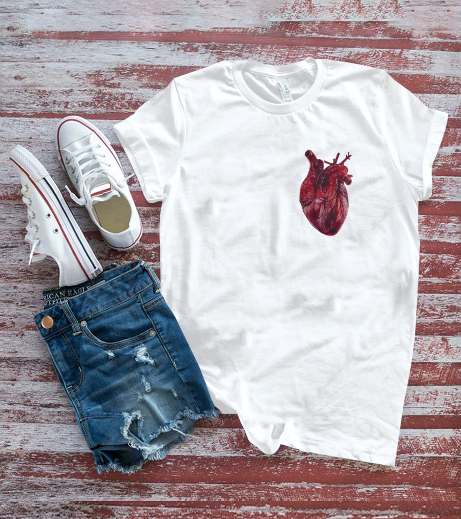 Anatomical Realistic Heart T-Shirt
