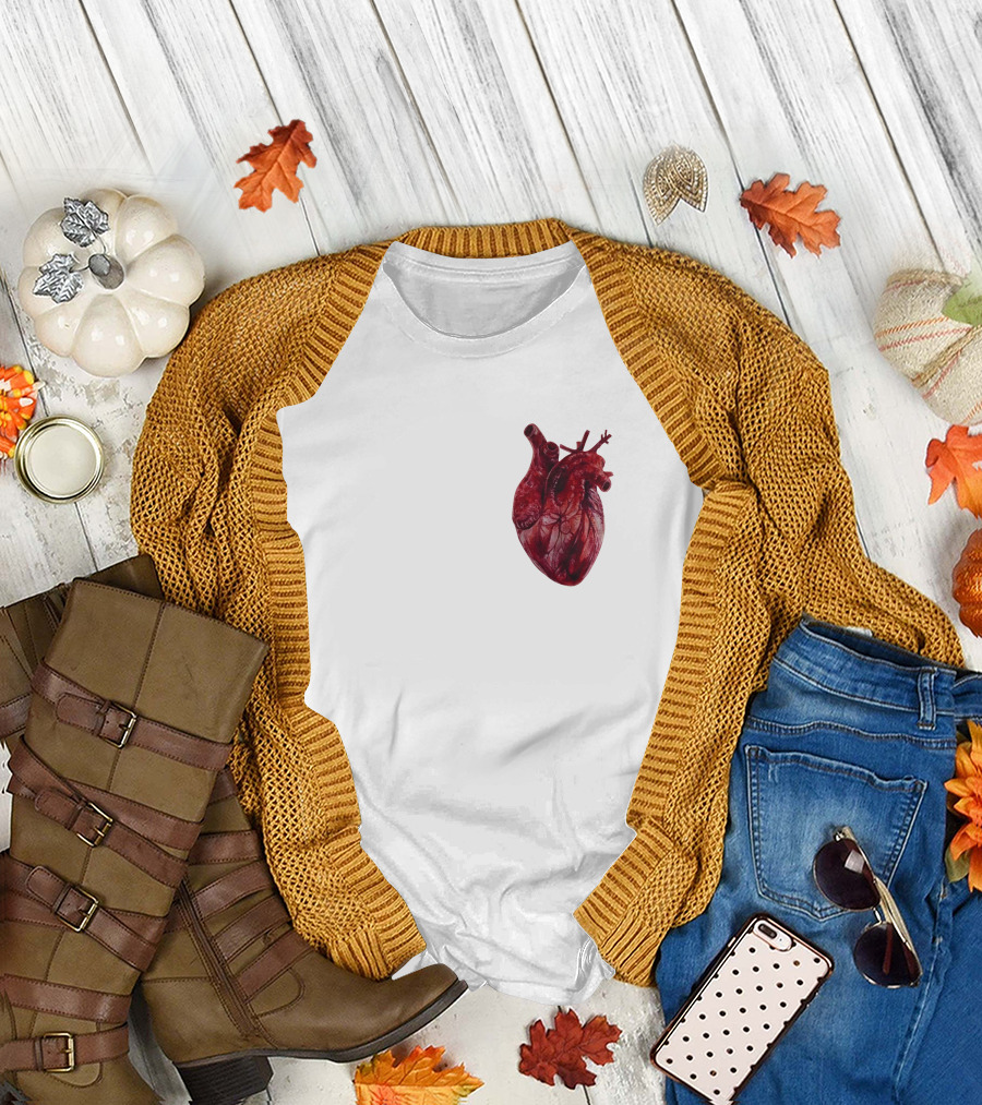 Anatomical Realistic Heart T-Shirt