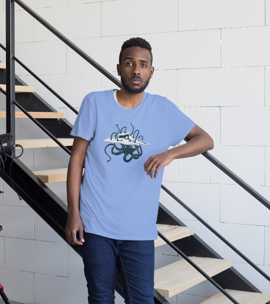 Alair Seattle Kraken Octopus Hockey Arena Scene T-Shirt