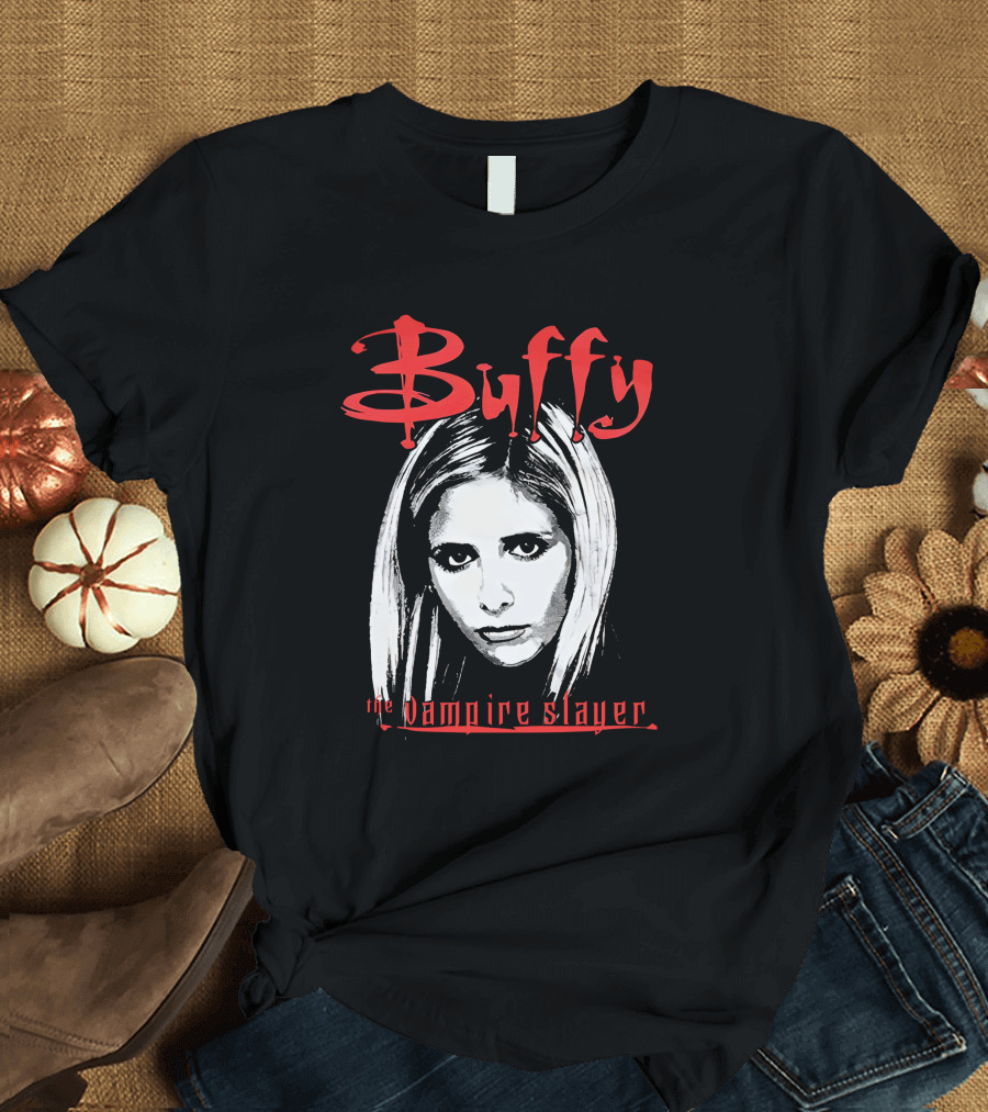 Buffy The Vampire Slayer Buffy Vampire Slayer Face Iconic Show T-Shirt