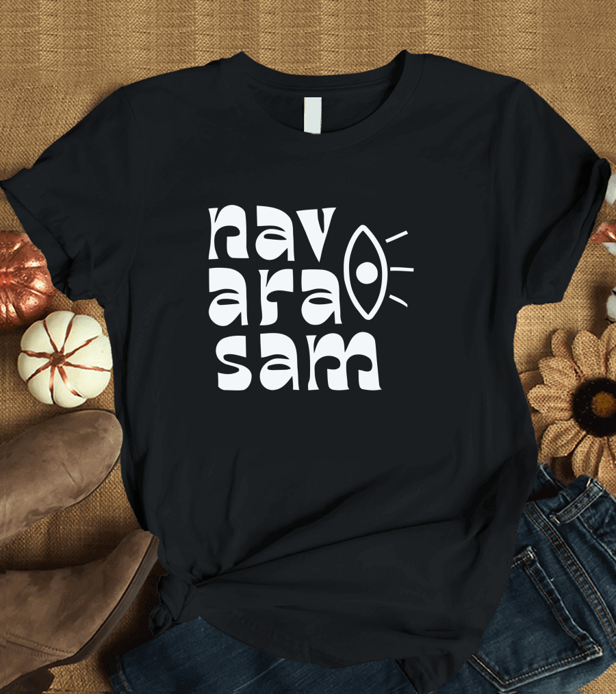 Navarasam Eye Symbol Typography By Sruthi Ranjani T-Shirt