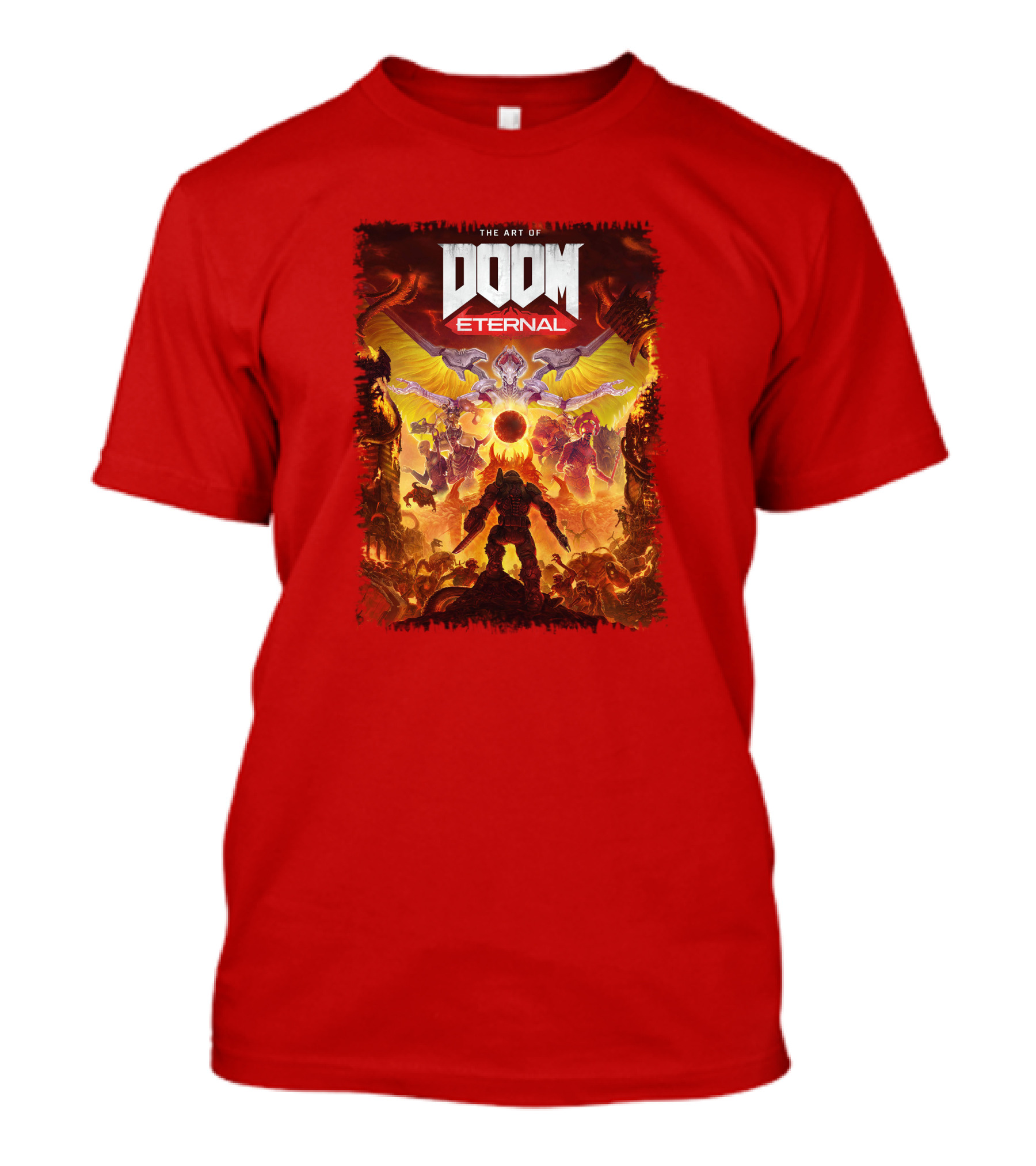 DOOM Eternal The Art Of Fiery Battle Imagery Iconic Elements T-Shirt