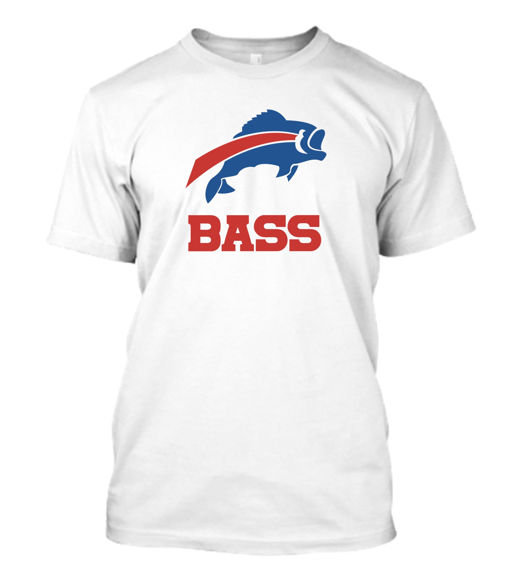 Buffalo Bills Bass Logo Red White Blue T-Shirt