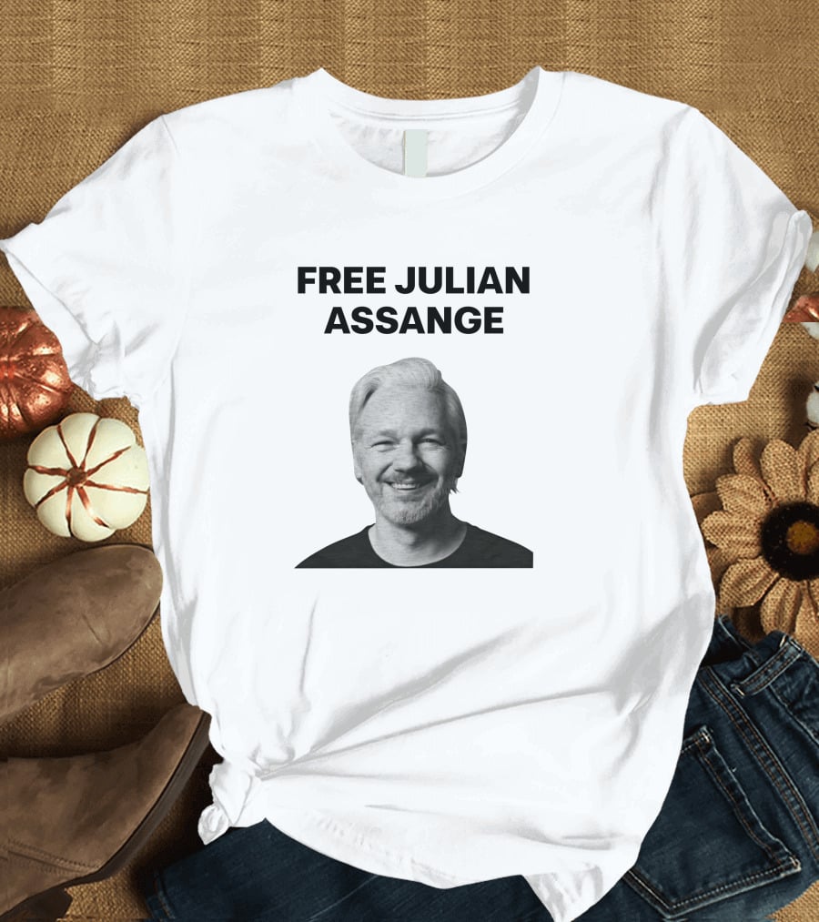 Free Julian Assange Protest Wikileaks Shop T-Shirt