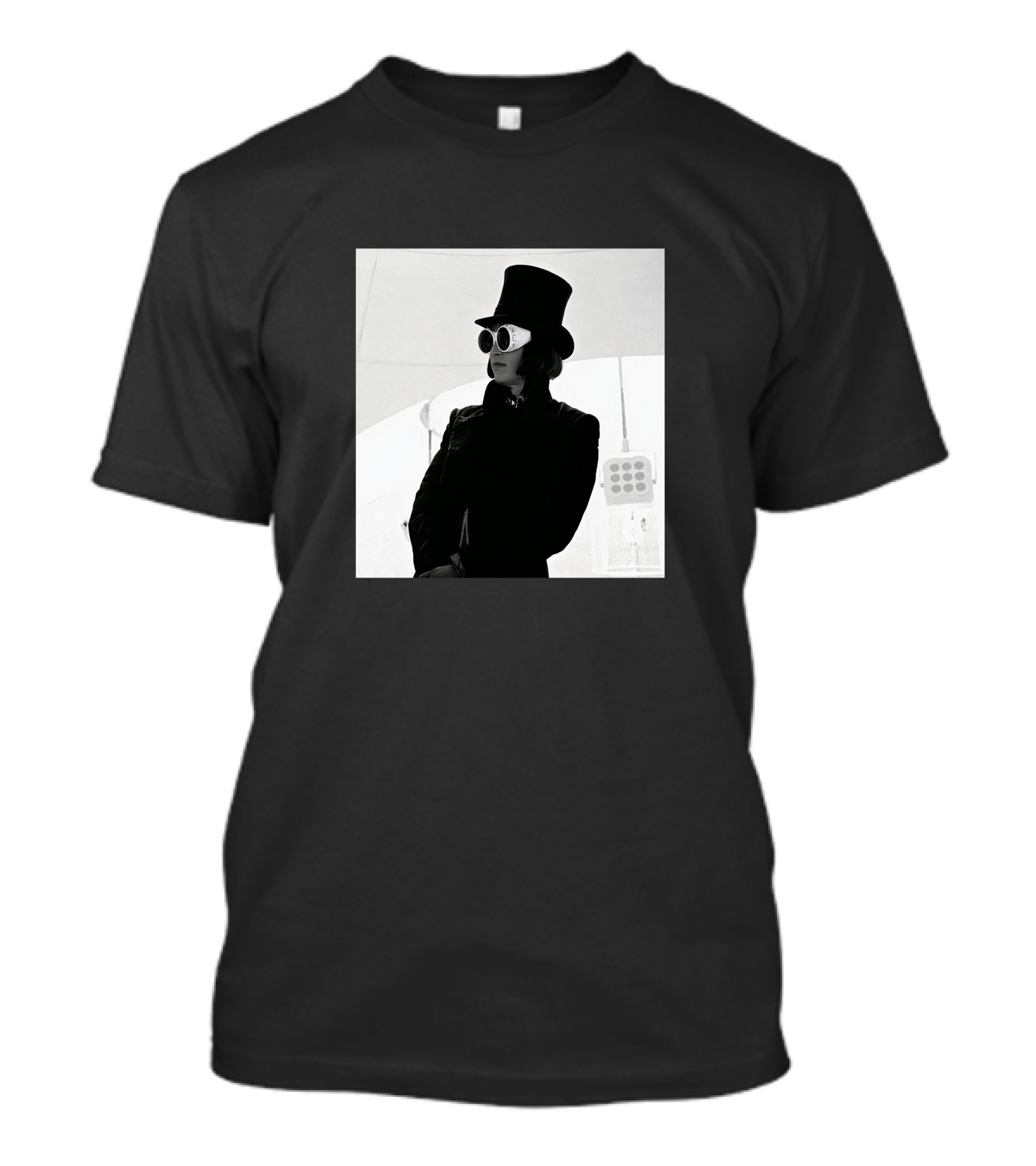 Badr Hari Willy Wonka Black And White Top Hat Sunglasses T-Shirt