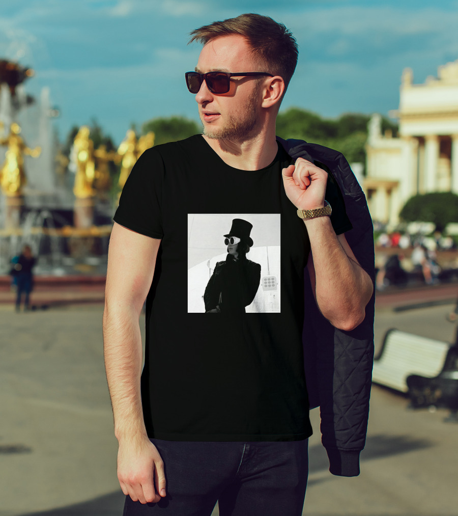 Badr Hari Willy Wonka Black And White Top Hat Sunglasses T-Shirt