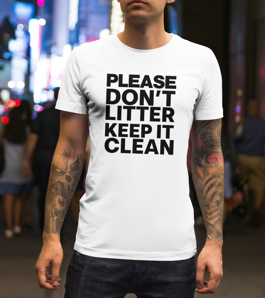 Please Don't Litter Keep It Clean Sebastian Vettel T-Shirt